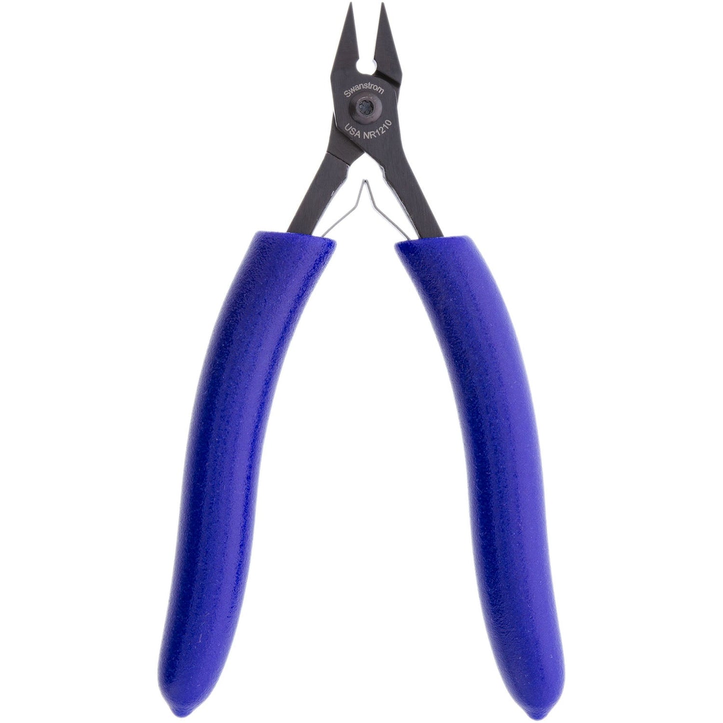 Pliers - Flat Nose, Short, Smooth Jaw, Long Ergonomic Handle (Swanstrom NR1210)