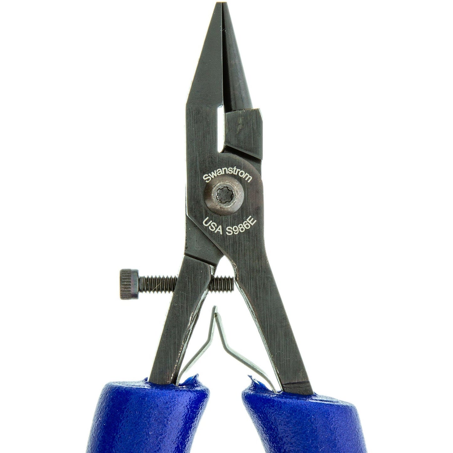 Pliers - Forming, Midsize Flat/Round Nose, Long Ergonomic Handle (Swanstrom S986E)