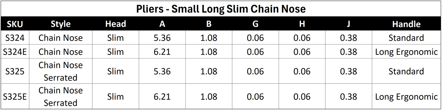Pliers - Small Long Slim Chain Nose